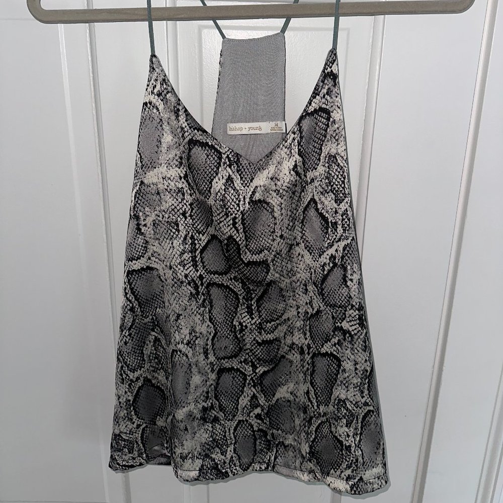 Bishop + Young Snake Tank, Size M, Snake print